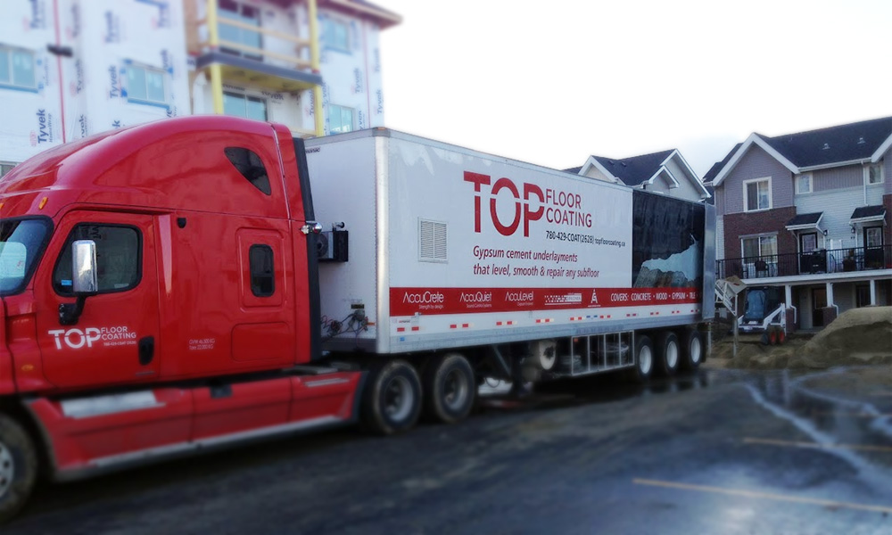 Top Floor Coating semi-truck